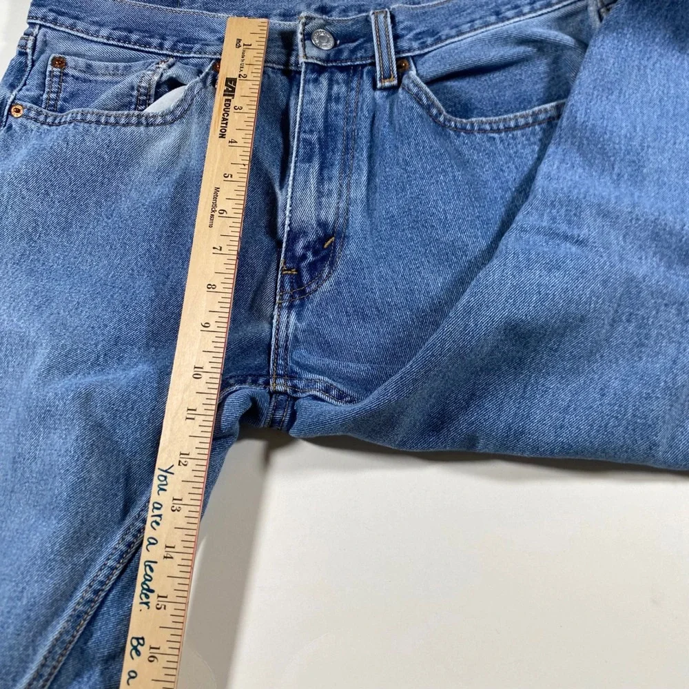 Levi's 505 Regular Fit Straight Leg Jeans Mens 34x29 Medium Wash Blue‎ Denim